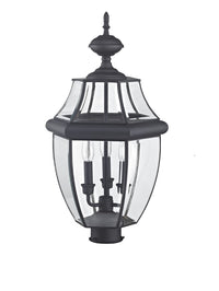 Outdoor Landscape Lighting LED 12V Low Voltage Monterey Candelabra Base Light Bulb Socket Large Outdoor Post Top Lantern 23.5