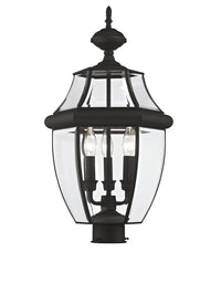 Outdoor Landscape Lighting LED 12V Low Voltage Monterey Candelabra Base Light Bulb Socket Large Outdoor Post Top Lantern 23.5