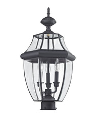 Outdoor Landscape Lighting LED 12V Low Voltage Monterey Candelabra Base Light Bulb Socket Large Outdoor Post Top Lantern 23.5