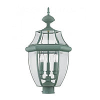 Outdoor Landscape Lighting LED 12V Low Voltage Monterey Candelabra Base Light Bulb Socket Large Outdoor Post Top Lantern 23.5