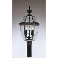 Outdoor Landscape Lighting LED 12V Low Voltage Monterey Candelabra Base Light Bulb Socket Large Outdoor Post Top Lantern 23.5