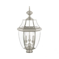 Outdoor Landscape Lighting LED 12V Low Voltage Monterey Candelabra Base Light Bulb Socket Large Outdoor Post Top Lantern 23.5