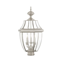 Outdoor Landscape Lighting LED 12V Low Voltage Monterey Candelabra Base Light Bulb Socket Large Outdoor Post Top Lantern 23.5