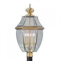 Outdoor Landscape Lighting LED 12V Low Voltage Monterey Candelabra Base Light Bulb Socket Extra Large Outdoor Post Top Lantern 29