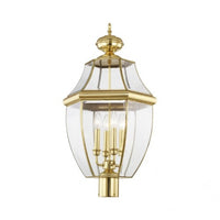 Outdoor Landscape Lighting LED 12V Low Voltage Monterey Candelabra Base Light Bulb Socket Extra Large Outdoor Post Top Lantern 29
