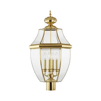 Outdoor Landscape Lighting LED 12V Low Voltage Monterey Candelabra Base Light Bulb Socket Extra Large Outdoor Post Top Lantern 29