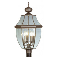 Outdoor Landscape Lighting LED 12V Low Voltage Monterey Candelabra Base Light Bulb Socket Extra Large Outdoor Post Top Lantern 29