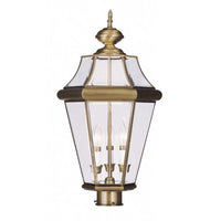 Outdoor Landscape Lighting LED 12V Low Voltage Georgetown Candelabra Base Light Bulb Socket Outdoor Post Top Lantern 23.25