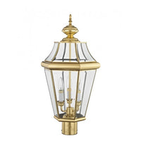 Outdoor Landscape Lighting LED 12V Low Voltage Georgetown Candelabra Base Light Bulb Socket Large Outdoor Post Top Lantern 23.25