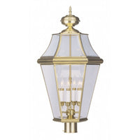 Outdoor Landscape Lighting LED 12V Low Voltage Georgetown Candelabra Base Light 4 Bulb Sockets Extra Large Outdoor Post Top Lantern 29