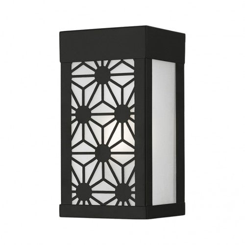 Outdoor Landscape Lighting LED 12V Low Voltage Berkeley Outdoor 1 E26 Medium Base Light Bulb Socket Outdoor ADA-Compliant Stainless Steel Wall Sconce 4.5"x8.5" Black Finish 120V for Garden, Interior, Exterior and Patio 24321-04