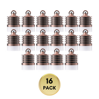 Outdoor Landscape Lighting LED 12V Low Voltage HLA03 Calvo Low Voltage Red Bronze Cylinder Pendant 4.5W 2700K Integrated LED Aluminum Light Hanging Patio Light 16 Pack