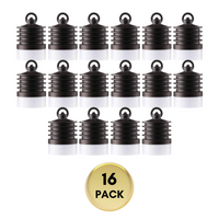 Outdoor Landscape Lighting LED 12V Low Voltage HLA02 Calvo Low Voltage Oil-Rubbed Bronze Cylinder Pendant 4.5W 2700K Integrated LED Aluminum Light Hanging Patio Light 16 Pack