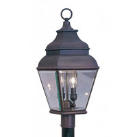 Outdoor Landscape Lighting LED 12V Low Voltage Exeter Candelabra Base 2 Light Bulb Sockets Medium Outdoor Post Top Lantern 8