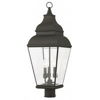 Outdoor Landscape Lighting LED 12V Low Voltage Exeter Candelabra Base 3 Light Bulb Sockets Large Outdoor Post Top Lantern 10