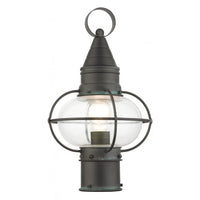 Outdoor Landscape Lighting LED 12V Low Voltage Newburyport Medium Base 1 Light Bulb Socket Medium Outdoor Post Top Lantern 15