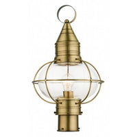 Outdoor Landscape Lighting LED 12V Low Voltage Newburyport Medium Base 1 Light Bulb Socket Large Outdoor Post Top Lantern 19.75