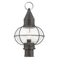 Outdoor Landscape Lighting LED 12V Low Voltage Newburyport Medium Base 1 Light Bulb Socket Large Outdoor Post Top Lantern 19.75