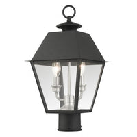 Outdoor Landscape Lighting LED 12V Low Voltage Mansfield Candelabra Base 2 Light Bulb Sockets Medium Outdoor Post Top Lantern 9