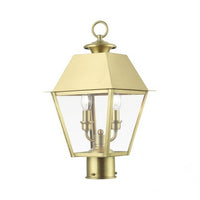 Outdoor Landscape Lighting LED 12V Low Voltage Wentworth Candelabra Base 2 Light Bulb Sockets Outdoor Medium Post Top Lantern 9
