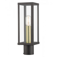 Outdoor Landscape Lighting LED 12V Low Voltage Gaffney Medium Base 1 Light Bulb Socket Outdoor Post Top Lantern 15.5