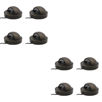 Outdoor Landscape Lighting LED 12V Low Voltage DL01B with G4 3W 2700K 4x/8x/12x Package Solid Brass Round Surface Mount Deck Light Low Voltage Landscape Lighting 8 Pack
