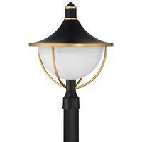 Outdoor Landscape Lighting LED 12V Low Voltage Atlas 1 Light Outdoor Post Light 16.5