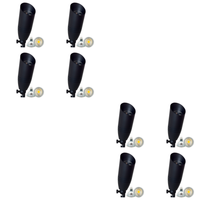 Outdoor Landscape Lighting LED 12V Low Voltage SPB06 4x/8x/12x Package 12V Low Voltage LED Outdoor Landscape Brass Spotlight with MR16 5W 3000K Bulb Black Brass 8 Pack