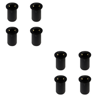 Outdoor Landscape Lighting LED 12V Low Voltage UNS04 4x/8x/12x Package Stainless Steel Bi Directional Two Slit In-Ground 12V Low Voltage LED In Ground Landscape Lighting with MR16 Socket 5W 3000K Bulb 8 Pack Black