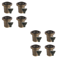 Outdoor Landscape Lighting LED 12V Low Voltage UNBP01 Tulay Antique Brass In-Ground Well Light 4x/8x/12x MR16 4W Dimmable 2700K Package Grill Face Low Voltage Landscape Lighting 8 Pack