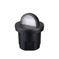 Outdoor Landscape Lighting LED 12V Low Voltage UNAL02 Primo Quarto Aluminum Round Surface Mount Half-Moon Integrated 6W 3000K LED In-Ground Well Light Low Voltage Landscape Lighting