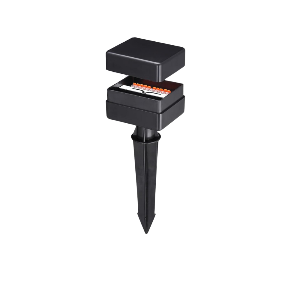 Outdoor Landscape Lighting LED 12V Low Voltage 10-Way Low-Voltage Junction Box Multi Zone Central Hub 12-15V AC/DC Fir 9-21 AWG Gauge Wire 1 Pack
