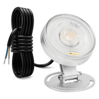 Outdoor Landscape Lighting LED 12V Low Voltage ULBA04 Aluminum Underwater Landscape 12-24V AC/DC 6W/12W/24W 3000K Warm White Integrated LED Adjustable Fountain Light Pond Lighting IP68