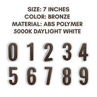 Outdoor Landscape Lighting LED 12V Low Voltage LED Backlit House Number Light 5