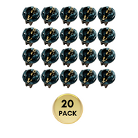 Outdoor Landscape Lighting LED 12V Low Voltage 20 Pack Plastic Twist Lock Sockets for W5W 168 194 Wedge Bulb Base for Instrument Panel & Dash Lights Package – Heat-Resistant Light Bulb Holder – Plug in Light Bulb Extension Parts Replacement Sockets