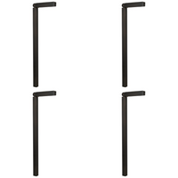 Outdoor Landscape Lighting LED 12V Low Voltage PLB14 4x/8x/12x Package Adjustable Integrated 3W 3000K Warm White Integrated LED Brass L-Shaped 12V Low Voltage Pathway Light Dark Brass
