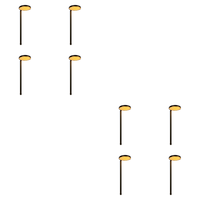 Outdoor Landscape Lighting LED 12V Low Voltage PLB27 4x/8x/12x Package Cast Brass Path and Area Light 4W 3000K Integrated LED 12V Low Voltage Pathway Outdoor Lighting Landscape Fixture 8 Pack