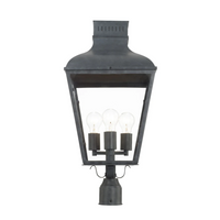Outdoor Landscape Lighting LED 12V Low Voltage Dumont 3 Light Outdoor Post Light 12