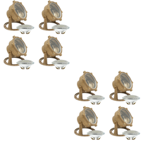 Outdoor Landscape Lighting LED 12V Low Voltage ULB02 4x/8x/12x Package Cast Brass LED 12V Low Voltage Underwater Pond Light IP68 Waterproof with PAR36 10W 160° 3000K Bulb 8 Pack