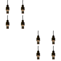 Outdoor Landscape Lighting LED 12V Low Voltage HLB02 4x/8x/12x Package LED 12V Low Voltage Brass Cylinder Pendant Light Hanging Downlight Fixture 5W 3000K Bulb 8 Pack