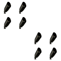 Outdoor Landscape Lighting LED 12V Low Voltage SPB14 4x/8x/12x Package 12V Low Voltage LED Outdoor Landscape Brass Spotlight with MR16 5W 3000K Bulb Dark Brass 8 Pack