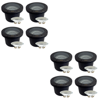 Outdoor Landscape Lighting LED 12V Low Voltage UNB08 4x/8x/12x Package Cast Brass 12V Low Voltage Commercial LED In-ground Well Light IP65 Waterproof with PAR36 10W 160° 3000K Light Bulb 8 Pack
