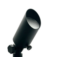 Outdoor Landscape Lighting LED 12V Low Voltage SPBP08 Mortirolo Black Brass Spotlight Low Voltage Outdoor Lighting