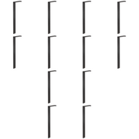 Outdoor Landscape Lighting LED 12V Low Voltage CDPS58 4x/8x/12x Package 3W Stainless Steel Directional Pathway Light LED Bollard Landscape Lighting Black 12 Pack