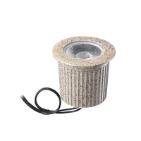 Outdoor Landscape Lighting LED 12V Low Voltage UNAL03 Essential Pebble Gray Aluminum Round Surface Mount Up Lighting Integrated 3000K LED In-Ground Well Light Low Voltage Landscape Lighting
