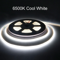 Outdoor Landscape Lighting LED 12V Low Voltage SLD35 Dotless Linear LED 3mm Width, 3000K/4000K/6500K 1.46W/ft COB Strip Lights IP20 Low Voltage DC12V/24V Tape Light 6500K Cool White