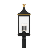 Outdoor Landscape Lighting LED 12V Low Voltage Simpson 3 Light Outdoor Post Light 10