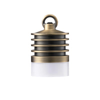Outdoor Landscape Lighting LED 12V Low Voltage HLA01 Calvo Low Voltage Brass Yellow Cylinder Pendant 4.5W 2700K Integrated LED Aluminum Light Hanging Patio Light