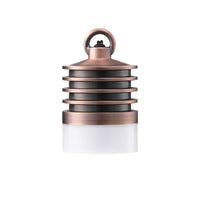 Outdoor Landscape Lighting LED 12V Low Voltage HLA03 Calvo Low Voltage Red Bronze Cylinder Pendant 4.5W 2700K Integrated LED Aluminum Light Hanging Patio Light