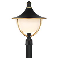 Outdoor Landscape Lighting LED 12V Low Voltage Atlas 1 Light Outdoor Post Light 16.5